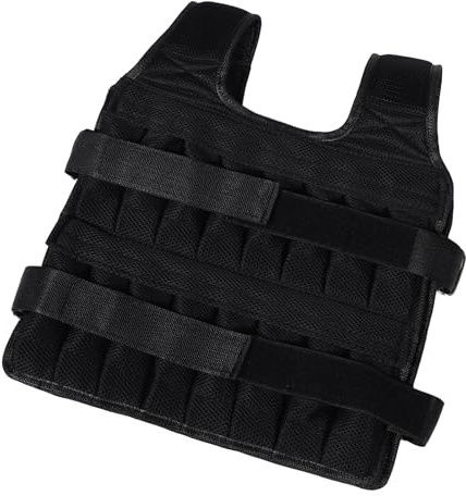HOOTNEE Gilet Zavorrato Regolabile da Corsa e Allenamento Fitness per Uomo e Donna, Giubbotto Portante Sacche Porta-pesi Rimovibili, Resistente e Comodo per Esercizi di Forza e Attività