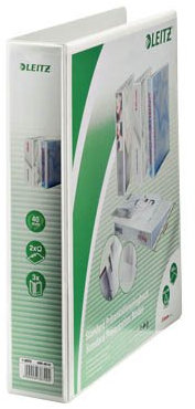 Präsentationsringbuch A4 weiß LEITZ 42810001 40mm 2Ringe