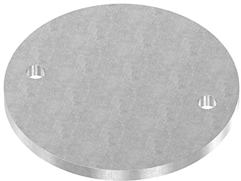 Fenau | Plaque d'ancrage | Ø 160x10 mm | Acier (bruts) à souder/avec trous percés pour montage au mur ou au sol