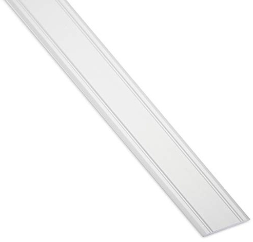 2 pièces SOTECH Profilé de transition Cross autocollant extra plat Argent anodisé Rail de transition Largeur 30 mm Longueur 100 cm