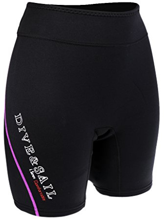 lahomia Pantaloncini da Sub in Neoprene da 1,5 Mm Tronchi per Mute da Snorkeling - Donna Viola, L