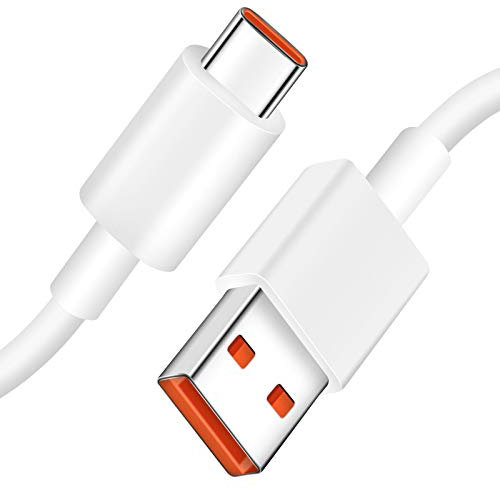 ACOCOBUY Câble USB C Charge Rapide pour Xiaomi 15T Pro Câble USB Type C 1m 6A Charge Turbo pour Xiaomi 15/14T/13T/12X/12T/11T Pro/11 Lite/Redmi Note 14/13/12/11/10/POCO X7/F7/X6/M6/X5/F5/M4/Mi Pad 7/6