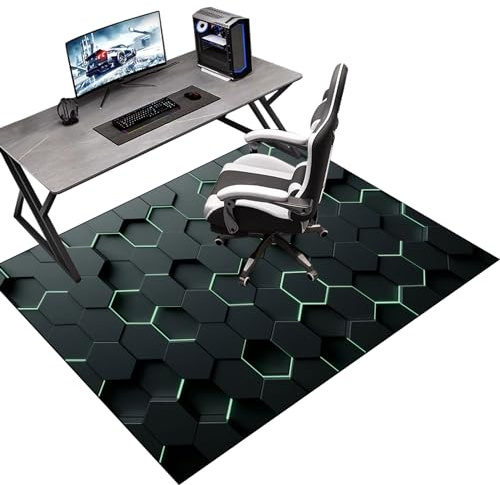 90 x 120 cm Alfombras para Sillas de Ruedas Estera protectora para suelos duros Oficina Alfombra de Protección de Suelo Alfombrilla para Silla de Gaming antideslizante silla de oficina para parqué