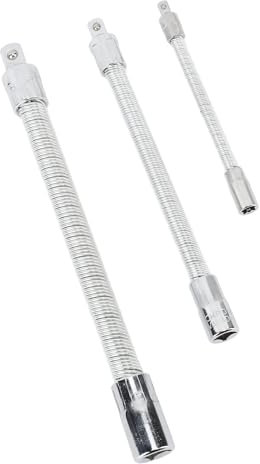 Alomejor Barra di Estensione Piegabile 3pcs Piccola di Estensione Flessibile Set Barra di Regolabile con Materiale in Acciaio Inossidabile per Connessioni Difficili da Raggiungere