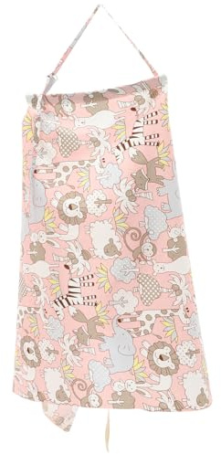 VICASKY Cotton Babies Nursing Cover Maternity Nursing Apron Lightweight Double Layer Design Adjustable Shoulder Strap Machine Washable Privacy Feeding Cover for Outdoors Breastfeeding