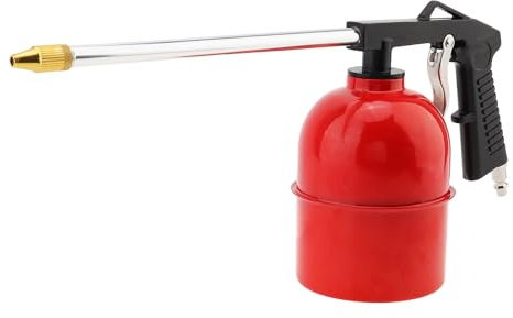 ChgImposs Pistolet pulvérisateur de nettoyage pneumatique, buse de 6 mm et tasse en aluminium de 750 ml, connexion rapide de 6,35 mm pour les détails automobiles, le dégraissage du moteur, le