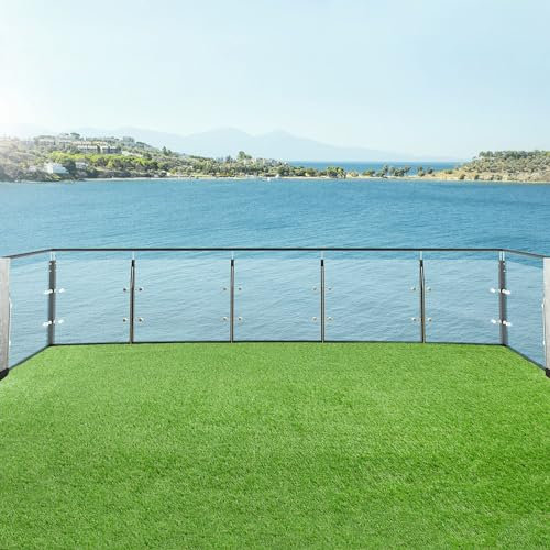 Steffensmeier Kunstrasen Montana |++sehr hohe UV- beständigkeit+++|Soft|Outdoor|Meterware|Rasenteppich|wasserdurchlässig|Grün, Größe: 100x150 cm