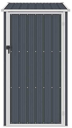 Tidyard Gartenhaus Geräteschrank Geräteschuppen Metall-Schrank Metall-Schuppen Garten-Schrank Outdoor 87 x 98 x 148/159 cm, Anthrazit