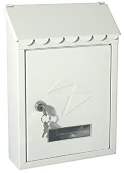 Kippen 10005BC - Boîte aux lettres modèle IRON. Couleur crème - Dimensions : 300 x 210 x 70 mm.