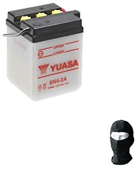 Compatible avec Honda XL SZ/SA/SC/SD 125 1979-1982 Batterie YUASA DÉJÀ PRÊTE À l'emploi 6N4-2A-4 Batteries 6V/4AH pour DÉMARRAGE Moteur SPÉCIFIQUE Moto Scooter