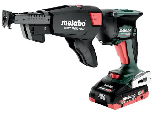 metabo Akku-Trockenbauschrauber TBS 18 LTX BL 5000-18 V, 5000 /min Drehzahl, 6 Nm - Autostart, Brushless Motor, ergonomisch, leicht, präzise - Inkl. 2 x Akkupack 4.0 Ah, Ladegerät und metaBOX