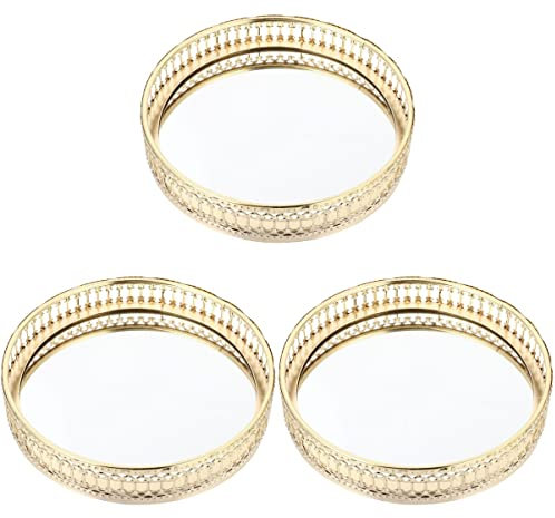 1 pc Gâteau Servir for Cosmétique Clé Dessert Verre Coeur Motif Apéritif Platte Présentoir Rond Titulaire Stockage Dressing Anneau Doré Vanité Creux Clair Boucles D'oreilles Fromage avec Bijoux boîte