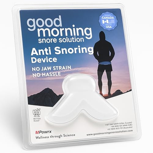 Good Morning Snore Solution Mouthpiece - Oral Anti Snoring Mouthpiece Device for Men & Women - Snoring Solution Nighttime Mouth Guard for Jaw - Oral Health and Personal Care Products for Sleeping