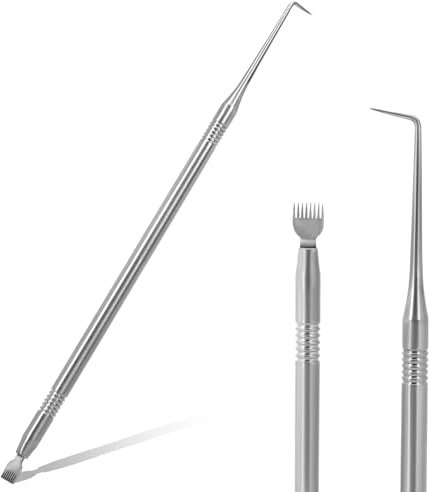 Cepillo de pestañas para lifting de pestañas, peine de acero inoxidable, separador de pestañas, separador de pestañas, herramienta de elevación de pestañas, accesorio para extensión de pestañas