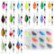 LPZMPZ Forellenköder, Spoons Forelle 20 Stück, Fishing Forellen Spoon Set, Angelköder 5g, Forellen Spinner Einzelhaken, Angelzubehör mit Spoon Box, für Forelle Barsch Hecht Zander