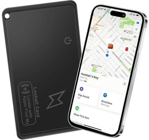 Portefeuille pour portefeuille, mince, carte de suivi de portefeuille, rechargeable, compatible avec iOS, portefeuille de téléphone portable, tracker de passeport