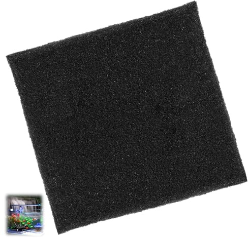JiaHeHe Mousse Filtre Aquarium Bio filtrante à découper, éponge filtrante nitrifiante 50x50x2 cm, Coton filtrant au Charbon Actif, Pores Moyens pour Aquarium Eau Douce et Eau de mer