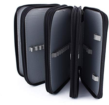 Tomedny Estuche para lápices de Gran Capacidad, portátil con 72 Ranuras, Estuche para lápices de Colores, Organizador de papelería, Organizador de bolígrafos, Bolsa para lápices de