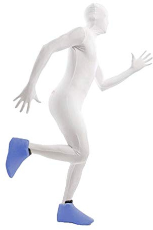 Morphsuits Blue Shoe Covers One Size Colourful Costume Accessory