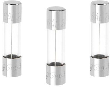 Debflex 715896 - Confezione da 3 fusibili in vetro Fusion Rapido, 5 x 20 6 A, 250 V