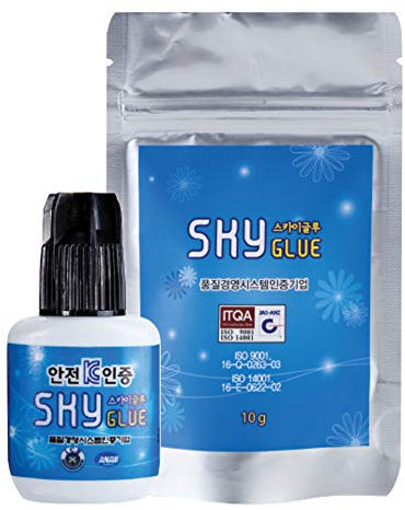 Wimpernkleber für Wimpernverlängerung - Professionell - Ultra Starker Halt- lange Haltbarkeit - Verschiedene Sorten - Schwarz - 5ml (S+)