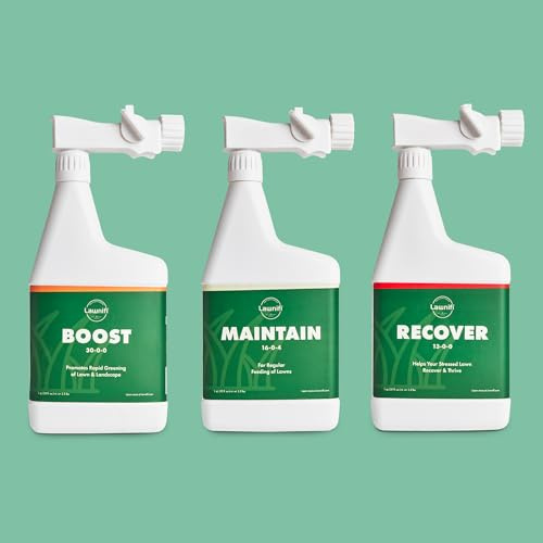 Lawnifi Fall Fertilizer for Lawn and Garden, 3 Bottles of Liquid Lawn Food