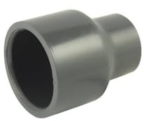 Manchon réduit Femelle Femelle PVC-U à coller PN16 : Réduction haute pression - Ø A: 40mm | Ø B: 50mm | Ø C : 40mm