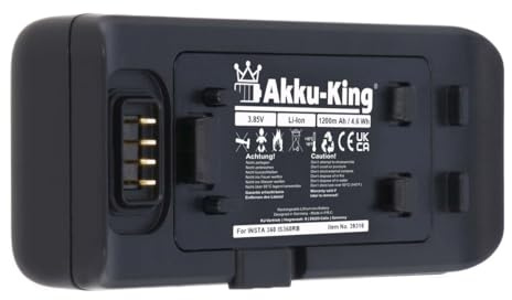 Akku kompatibel mit Insta360 IS360RB - Li-Ion 1200mAh - für One R, RS, CINORBT/A/B, CINRSBT/A