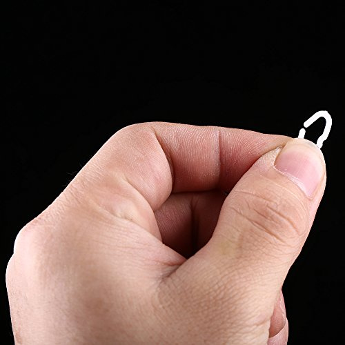 Anneau De Bec De Poulet, 50 Pièces Fermoirs De Bec De Poulet Anneau De Pression De Bouche De Poulet, Outil De Plume Anneaux De Pression Anti-picage Outil De Plume Pour La Maison, 15mm x 9mm Blanc