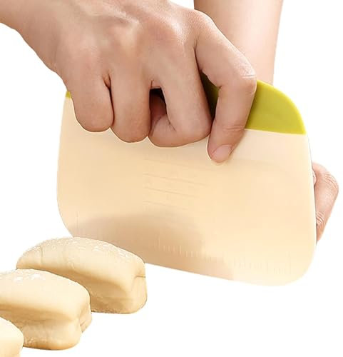 Zasdvn Degskrapa bröd, brödskrapa | degskärare i livsmedelskvalitet med exakt skala – bakskärare, degskärare, skrapa, köksverktyg för deg, bröd, pizza, kakor, ost