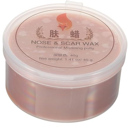 WRITWAA Cera Profesional para Modelar Piel 40 g Cera para Heridas Falsas Maquillaje De Disfraces Halloween Efecto Realista para Artistas y Maquilladores