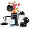 GOURMETmaxx Nutrition Mixer 1000 Watt | Smoothie Maker mit to go Deckel | Standmixer mit Mixbecher & Frischhaltedeckel – ideal zum Aufbewahren | Standmixer mit Zubehörset L für Shakes, Smoothies etc.