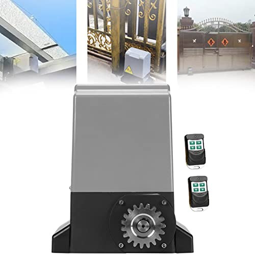 XCSCUK Ouvre-Porte Coulissant électrique, ouvre-Porte Automatique, avec 2 télécommandes, pour Portes de Maison de Campagne, résidentiel (370w)