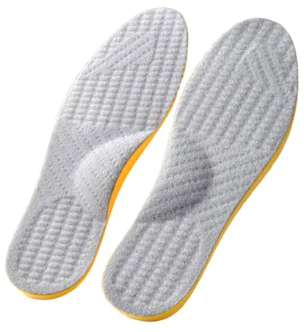 zalati 2 pares de plantillas ortopédicas 4 en 1 unisex, correctoras de postura elásticas de terciopelo PU, soporte para arco de pies planos, sobrepronación y supinación.