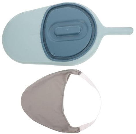 Mikinona Orinal Portátil De Plástico Para Ancianos y Pacientes Postrados Cama, Cuña Tapa Fácil De Limpiar, Colores Azul Claro y Azul Oscuro, Uso Casa y Hospital, Comodidad y Practicidad Garantizadas