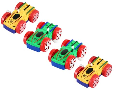OFFSCH Juguetes De Relojería para Niños 4 Piezas Tamaño Pequeño Plástico Doble Cara Colores Aleatorios Mecanismo De Cuerda Juguetes Educativos para Juego Infantil