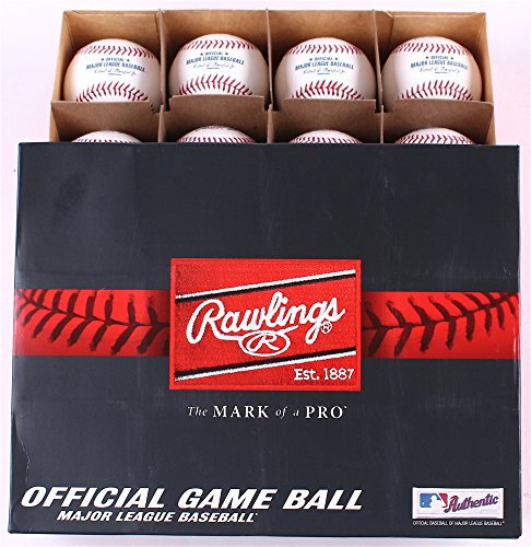 Official Major League Leather Game Baseballs from Rawlings - (One Dozen)