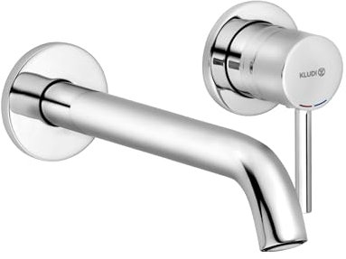 Bathroom Sink tap with a Fixed spout from Kludi Bozz - Chrome - 382450576