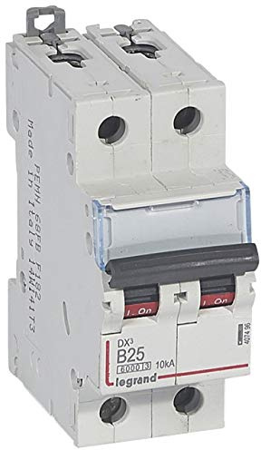 Disjoncteur DX³6000-2P 230 à 400V~ 25A - courbe B - 2 modules
