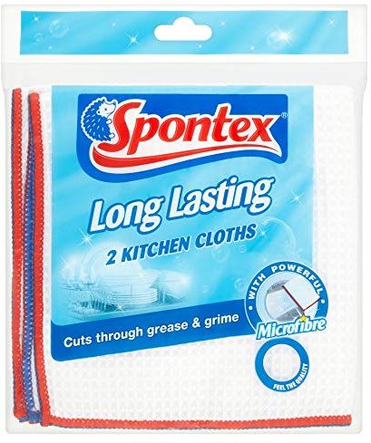 Spontex Long Lasting 2 Kitchen Cloths