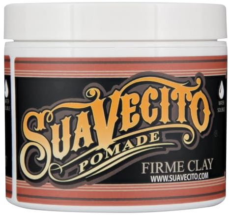 Suavecito Pomade Firme Clay 5 oz, 1 Pack - Strong Hold - Low Shine Matte Clay Pomade For Natural Texture Hairstyles For Men