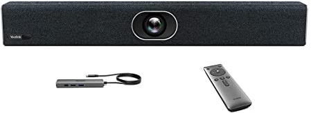 Yealink UVC40-BYOD 4K 60FPS USB Video Conference Camera, Teams Zoom Certified, 133° Wide Angle Webcam with 8 Microphones and Speakers, Audio and Video Conferencing System for Small Huddle Rooms USB-C