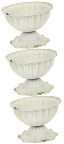 Cabilock 3pcs Floating Plant Pot Decorative Flower Vase Iron Vase for Dried Flower Display