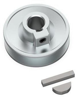 Belt Drive Contractor Table Saw 2 1/2 Pulley with Keys Compatible with Sears Craftsman 10 Contractor Table Saw, for 5/8 Arbor or Pulley Shaft, fit with Craftman Table Saw Belt Parts
