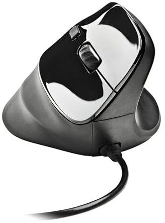 Ratón Vertical - ratón láser ergonómico y silencioso, diseño cómodo, Ideal para largas sesiones, Reduce la tensión en la muñeca.