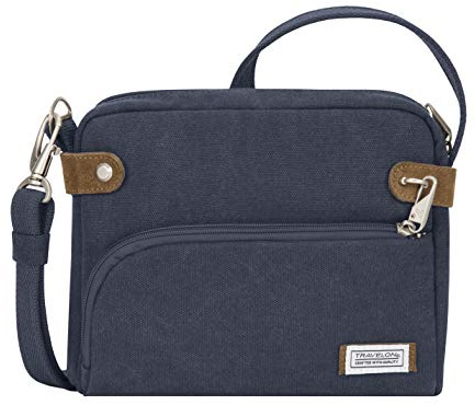 Travelon Anti-Theft Heritage Crossbody Bag, Indigo