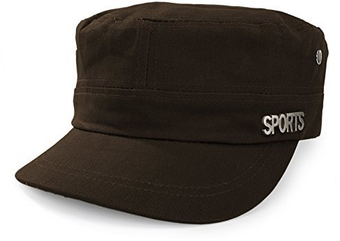 4sold Kapitänsmütze Army Military Baseballmütze Sport Unisex Mütze Army Destroyed Cap Fidel Castro Kuba Style Fullcap im Military Camouflage (Brown)