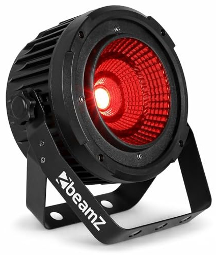BeamZ COB50 Projecteur LED - 1x LED 50W COB RGBWA, Angle de Faisceau 60°, Boitier Aluminium Ultra Résistant, Mode DMX et Stand Alone, Parfait pour Éclairage Soirée ou Spectacle