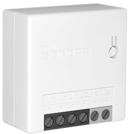 SONOFF Smart WiFi Switch 2 Way Light Switch 10A 2200W, APP Remote Control, Voice Control, Timer Function, Live and Neutral Wires Required, No Hub Required,