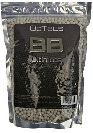 OpTacs Softair Kugeln Ultimate BBS 0,25 g 4000 STK. / Airsoft Munition 6mm BB Airsoft Kugeln für Softair Pistole und Gewehr Sport